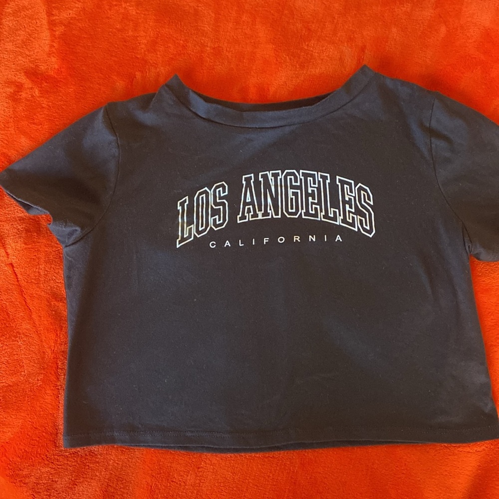 Crop top tee shirt” Los Angeles California”